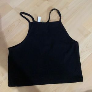 Black Halter Top